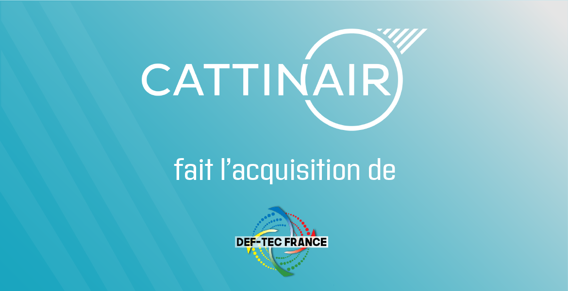 CATTINAIR fait le rachat de son confrère dans le traitement de l'air DEF-TEC France