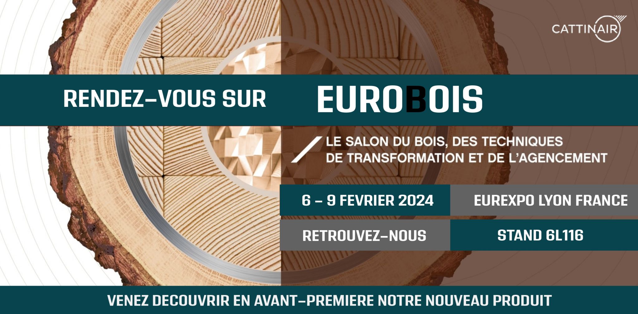 CATTINAIR dévoile sa nouveauté au salon EUROBOIS 2024 du 6 au 9 février