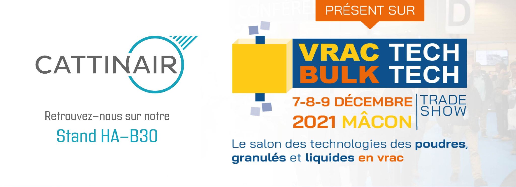 Cattinair présent au salon VRACTECH MACON 2021 !