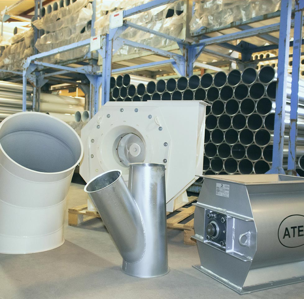 composants aérauliques et pièces détachées/de rechange système de dépoussiérage, filtration, aspiration centralisée, fabrication française