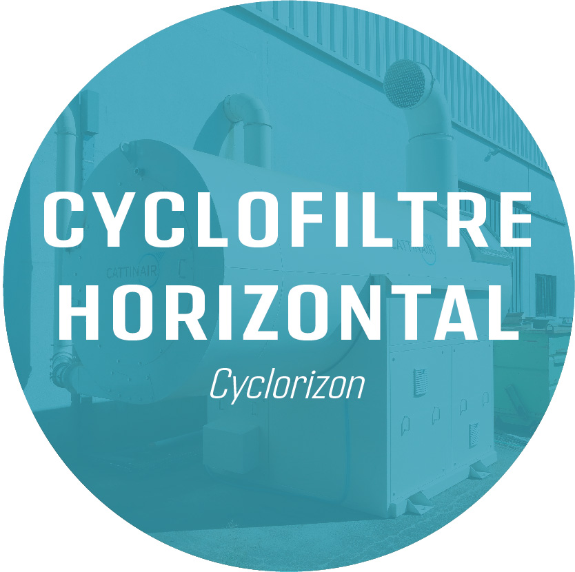 Cyclofiltres à manches horizontal Cyclorizon
